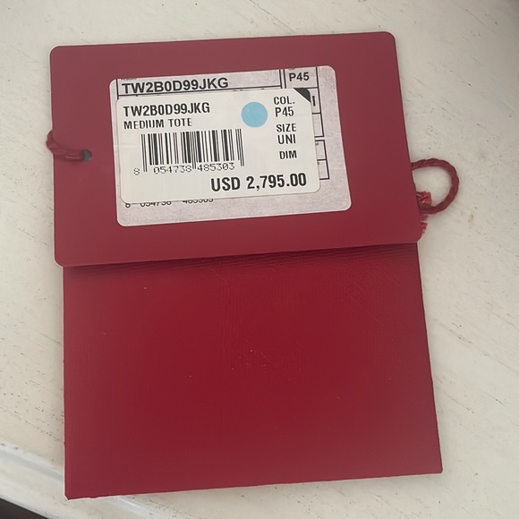 Valentino Garavani Pink Pebbled Leather VLogo Escape Medium Tote Bag New - Picture 8 of 10